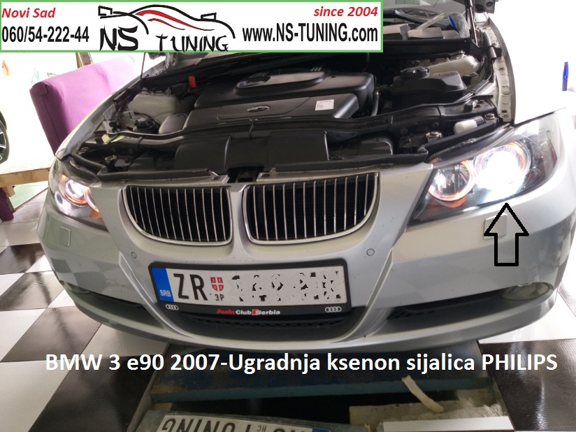 bmw 3 e90 2008 zamena xenon sijalica ksenon ugradnja novi sad balast hella tuning